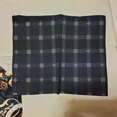 中古　着物用レインコート　紺色の画像