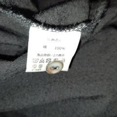 レディース  黒ロングワンピース   綿の画像