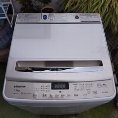 美品 Hisense インバーター洗濯機 2018年製造 7,5kgの画像