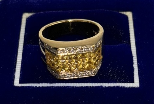 K18 指輪　ダイヤモンド