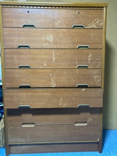 【ジャンク扱いにします】府中家具　タンス　中古品　天然木　ウレタン樹脂塗装 府中家具 和箪笥 桜材 （ タンス）の買取価格 （ID:304524