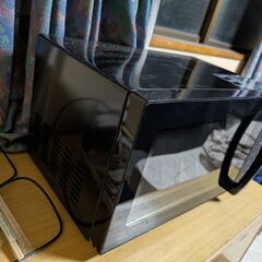 アイリスオーヤマ 電子レンジ 17L ターンテーブル ヘルツフリー 単機能 全国対応 PMG-T179-B ブラック　新古品の画像