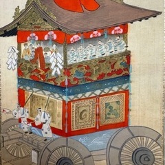 ★真作★今尾景年『祇園祭長刀鉾』景年自題識箱　大変細かく描かれてる名作です！！の画像
