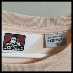 ※商談中※ BEN DAVIS ベン デイビス メンズ XLサイズ ピンク Tシャツ 中古の画像