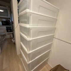 ニトリ プラスチック収納引き出しケース 【奥行74cm】の画像