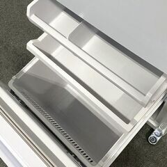 未使用  AQUA アクア 2ドア冷蔵冷凍庫 200L  壁ピタ設置  静音 スノーホワイトの画像