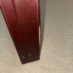レトロ風焦茶合革(多分)アタッシュケース💼の画像