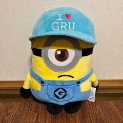 タグ付き　ミニオン　ギガジャンボぬいぐるみの画像
