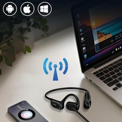 【新品未使用品】Earaku(イアラク) Bluetooth ヘッドセット ノイズキャンセリング 通話専用ヘッドセットの画像