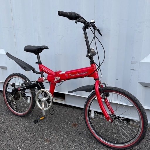 折りたたみ自転車 20インチ 6段変速 ランボルギーニ TL-FLD20 Amazon | Lamborghini(ランボルギーニ) シマノ6段変速 20インチ