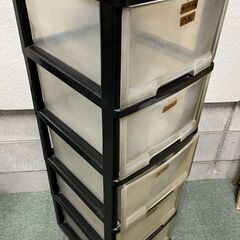 5段 収納ケース 小物収納 キャスター付 幅33cm×奥行42cm×高さ111cm の画像