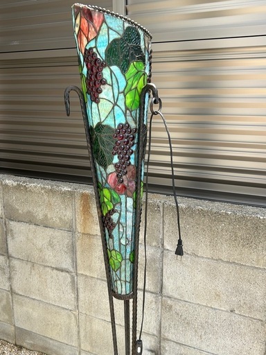 ステンドグラス調 フロアランプ