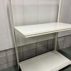 2段 陳列棚 陳列ラック 什器 店舗 幅123cm×奥行65cm×高さ166cmの画像