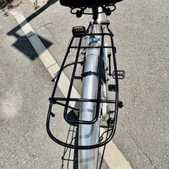 26インチ シティサイクル 前面バスケット付きの画像