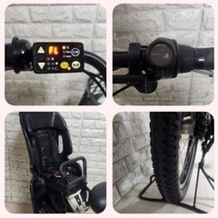 🌸美品🌸室内保管🌸ヤマハ　パスバビー 電動自転車 大容量8.7Ah 子供乗せ  🌈新基準🌈p1007の画像