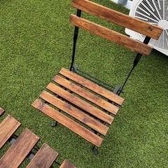 IKEA テルノー　アウトドア　椅子2脚、テーブルセット　折り畳みの画像