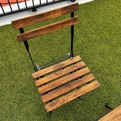 IKEA テルノー　アウトドア　椅子2脚、テーブルセット　折り畳みの画像