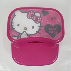 子ども用品 ハローキティ キティちゃん ステップ台 ピンク 幅32cm×奥行34cm×高さ21cmの画像