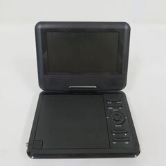 夢グループ TEES ティーズ ワンセグTV付 ポータブルDVDプレーヤー 7インチ PDVD-W727-BK の画像