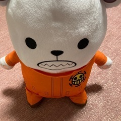 ONE PIECE　ワンピース　めちゃもふぐっとぬいぐるみ ベポ　オレンジ色の画像