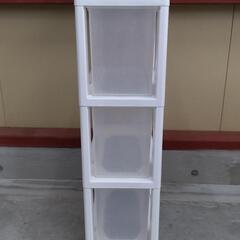 20250722005　家具　3段プラ収納の画像