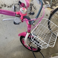 自転車子供(女の子)の画像