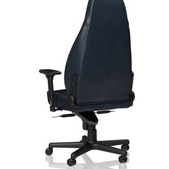 noblechairs ゲーミングチェア オフィスチェア ICON アイコン リアルレザー ミッドナイトブルーの画像