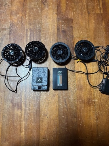 空調服　バッテリー、ファン