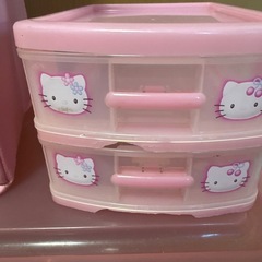 ハローキティー 収納ボックスまとめ売り インテリア 平成レトロの画像