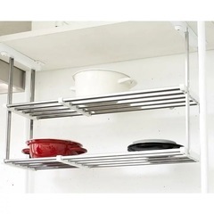 【新品未使用】キッチン収納　伸縮可！の画像