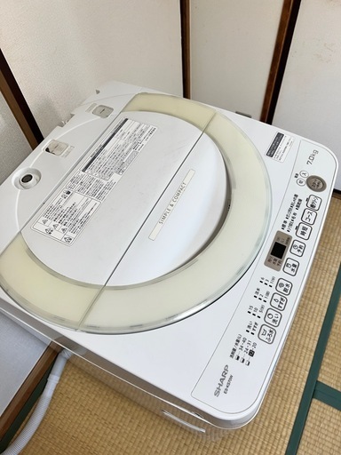 洗濯機 SHARP ES-KS70W-W