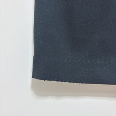 訳ありウエストゴム黒テーパードパンツの画像
