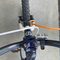 【引取限定】ヨツバサイクル　16インチ　ネイビー　ホワイト  カスタムの画像