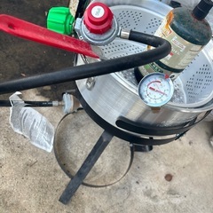 ＢＢＱ外国製アウトドアフライヤーコンロの画像