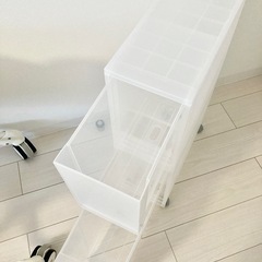 【無印良品MUJI】ポリプロピレン 収納ストッカー キャスター付の画像
