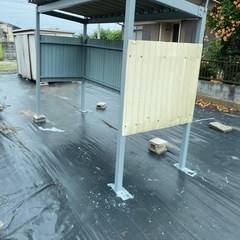 鉄骨ガレージ　駐輪場　物置　店舗の画像