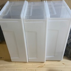 ポリプロピレン　プラスチックケース　ポリケース　収納ケース　3個の画像