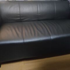 【取引日8月未定】IKEA/イケア/通販]HEMLINGBY ヘムリングビー 2人掛けソファ, ボームスタード ブラックの画像