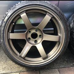 RAYS レイズ te37 saga9.5j +22 2本セットの画像
