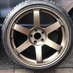 RAYS レイズ te37 saga9.5j +22 2本セットの画像