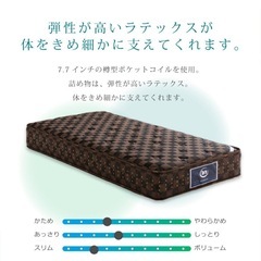 【極美品】サータ ポスチャーセレクト 7.7 F1-P シングル マットレスの画像