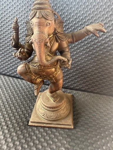 ブロンズ製 ガネーシャ像 高さ約16.5cm