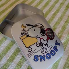 スヌーピーアルミお弁当箱　昭和レトロの画像