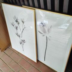 シックな花の額縁、１枚300円、２枚５００円。の画像