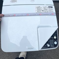 中古美品 ハイアール 3.3k洗濯機 JW-K33G 2019年製 小型洗濯機の画像