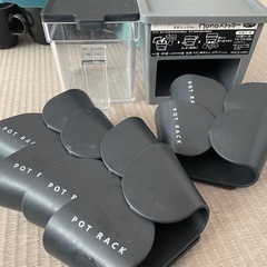 水切りラック　フライパンなど　キッチングッズ　まとめて の画像