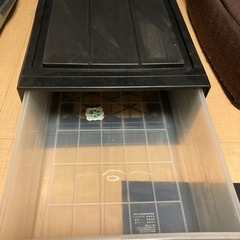 プラスチック衣装ケース1段×3個の画像