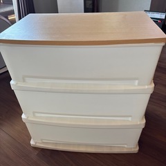 【取引中】天板付3段収納ケースの画像