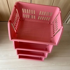 積み重ね　収納　棚　ラック　プラスチックの画像