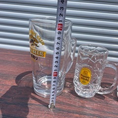 良品 ビールジョッキ大 角ハイジョッキ セット ハイボールジョッキ キリン サントリー ジョッキの画像